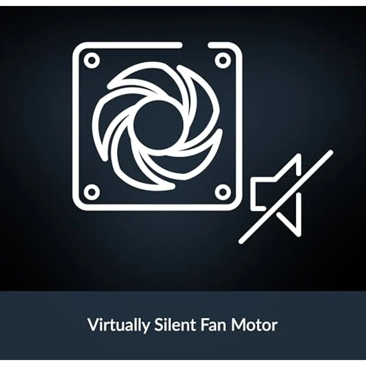 ARCTIC P9 Silent PC Lüfter 92 mm - Besonders leiser Gehäuselüfter mit optimiertem statischen Druck und quasi lautlosem Lüftermotor, 1900 RPM, Schwarz – Bild 3