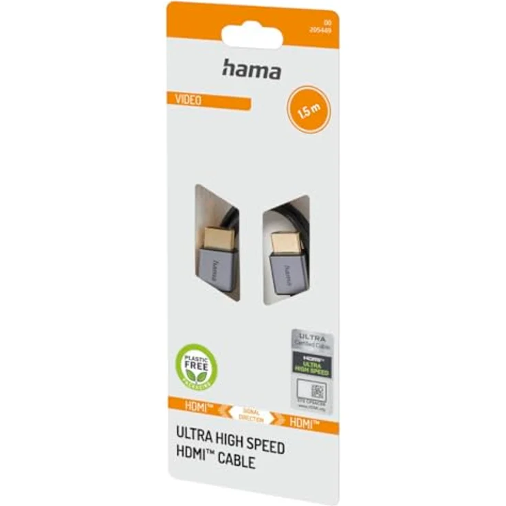 Hama HDMI™-Kabel Ultra High Speed 8K, zertifiziert, flexibles Alu-Design, 1.5 m – Bild 2