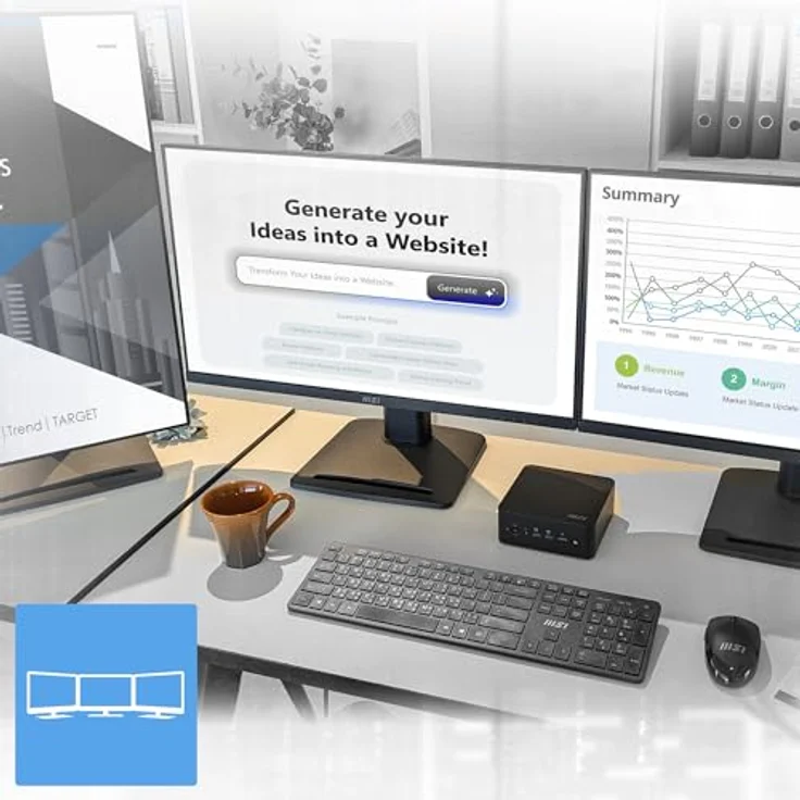 MSI Cubi NUC AI+ 00B20611-030, Mini-PC mit Intel Core Ultra 7, 32 GB RAM, 1024 GB SSD, Intel Arc 140V, Windows 11 Pro – Bild 9