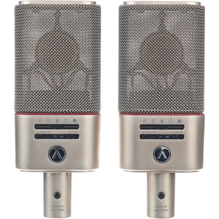 Austrian Audio OC818 Dual Set Plus, Stereo Set mit Dual-Output Kondensator-Großmembranmikrofon, wechselbarer Richtcharakteristik, handgefertigter Keramikkapsel und umfassenden Zubehörteilen