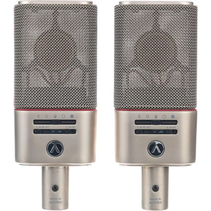 Austrian Audio OC818 Dual Set Plus, Stereo Set mit Dual-Output Kondensator-Großmembranmikrofon, wechselbarer Richtcharakteristik, handgefertigter Keramikkapsel und umfassenden Zubehörteilen