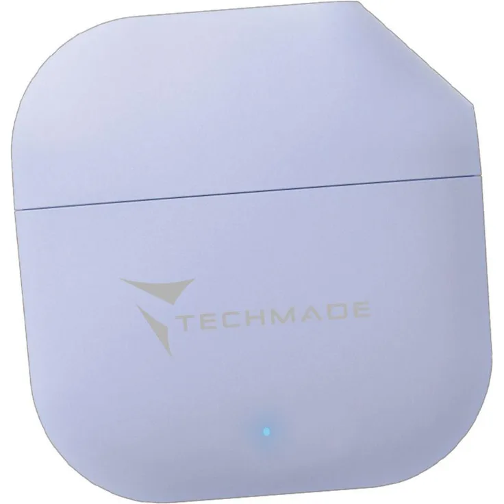Techmade Kabellose In Ear Kopfhörer mit Ladebox, Noise-Cancelling, weiß