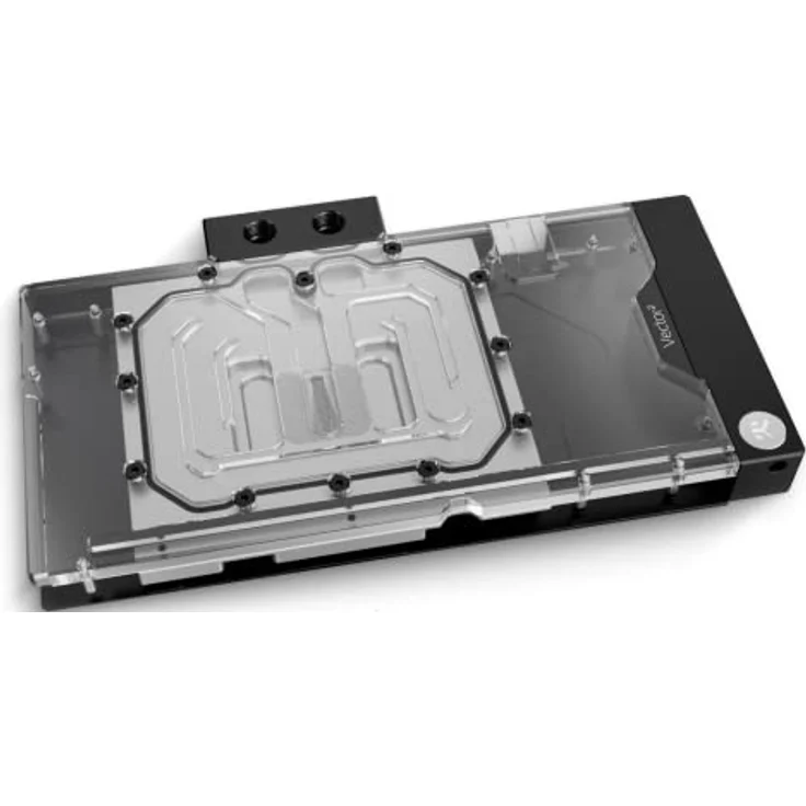 EK EKWB QuanVec² AMP/Trinity RTX 4080 D-RGB Ni+Pl Grafikkarten-Wasserblock, kühlt GPU-, VRAM- und Leistungsstufen, mit digitaler RGB-Beleuchtung, 272,5 x 155 x 27 mm – Bild 1