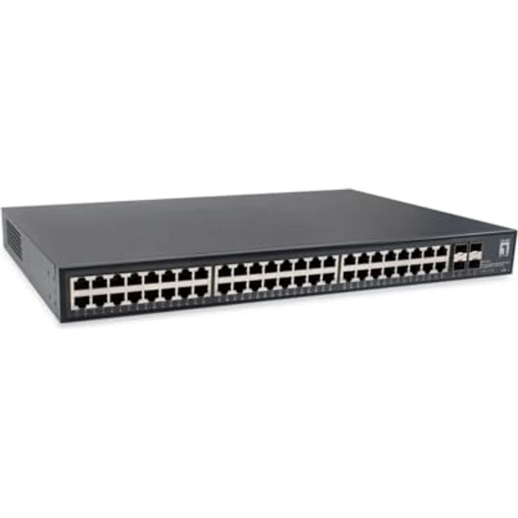 LevelOne GTU-5211 52-Port Unmanaged Gigabit Ethernet Switch, 48 x Gigabit RJ45, 4 x 10GbE SFP+ – Bild 4