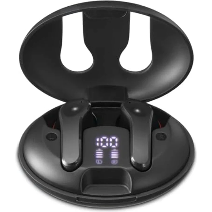 Hama Bluetooth-Kopfhörer Spirit Unchained, True Wireless Earbuds, ENC, FC, SW (ANC, 150 h, Kabellos), Kopfhörer, Schwarz – Bild 3