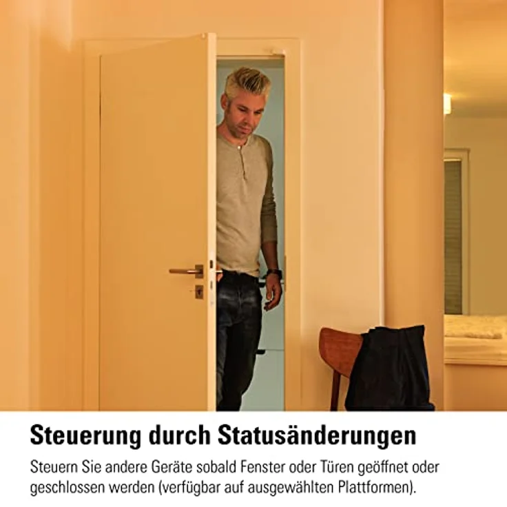 Eve Door & Window (Matter) 3er Set, smarter Kontaktsensor für Tür & Fenster, Haussicherheit, unterstützt Alexa, Apple Home, Google Home, SmartThings, benötigt Thread Border Router – Bild 4