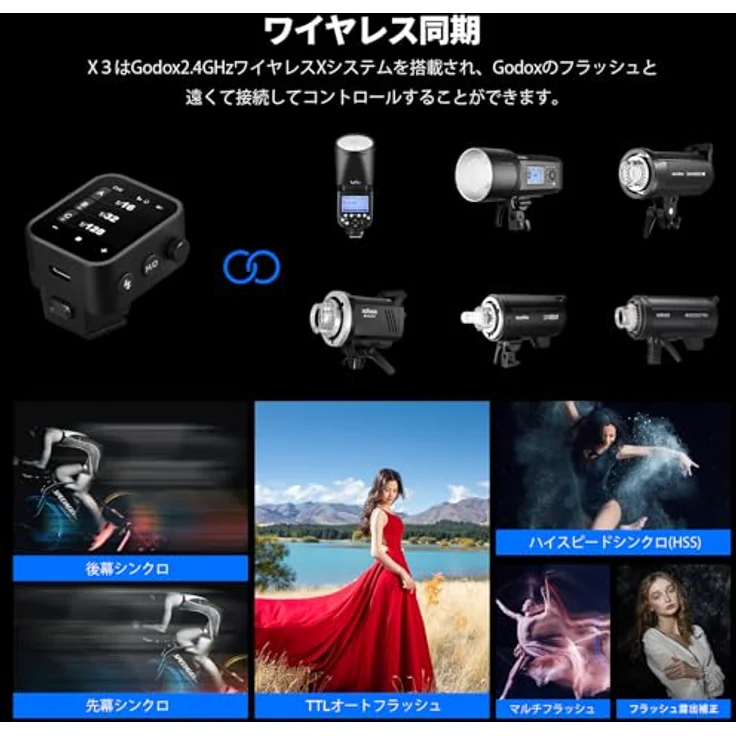 Godox X Nano O Transmitter für MFT, kabelloser TTL Blitzauslöser mit OLED-Touchscreen, Schwarz – Bild 4