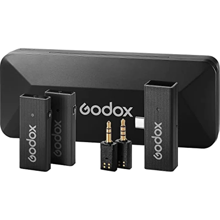 Godox MoveLink Mini UC 2 Personen Wireless Mikrofonsystem, Classic Black, für Kameras & Mobilgeräte – Bild 2