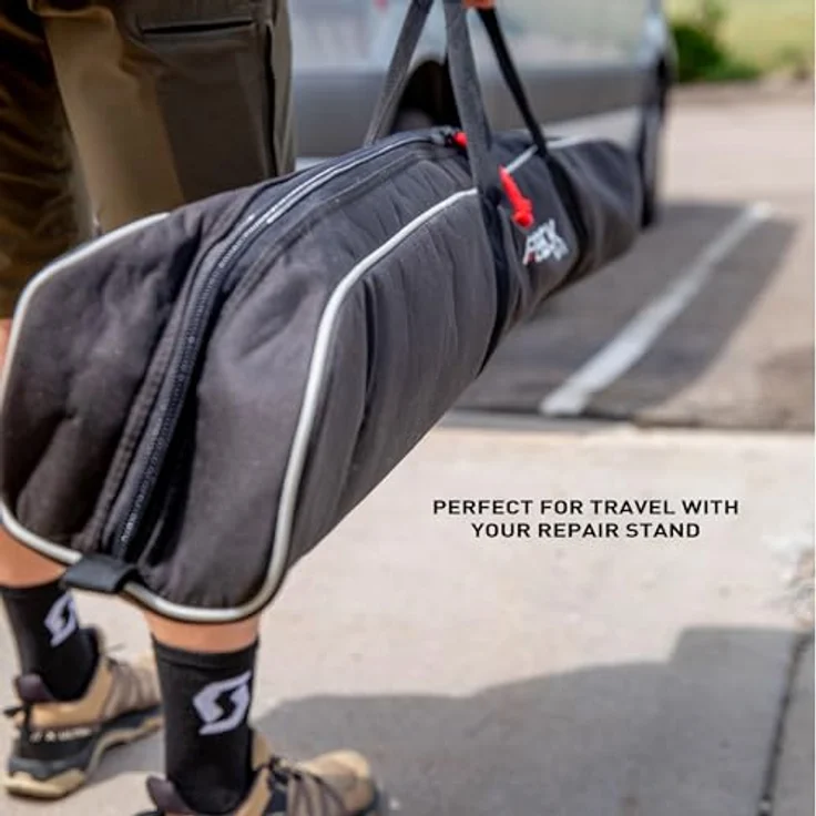 Feedback Sports Transporttasche Pro Mechanic HD, gepolsterte Reisetasche mit großem Stauraum für Reparaturständer und Zubehör, schwarz – Bild 4