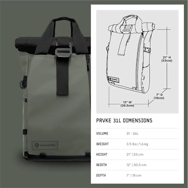 WANDRD THE PRVKE 31 Liter grün V3 – Bild 10