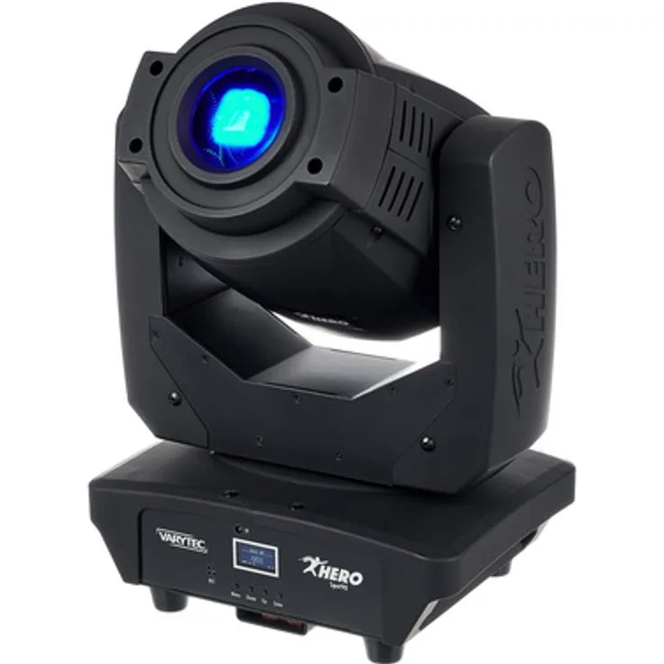 Varytec Hero Spot 90, LED Moving Head Scheinwerfer mit 90W LED, motorisiertem Focus und DMX Steuerung, schwarz
