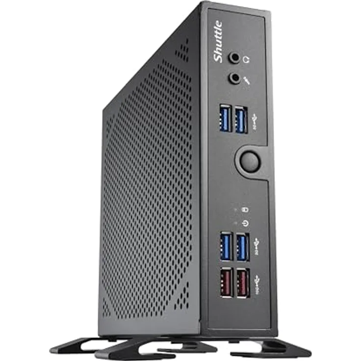 Shuttle XPC slim DS50U3, Barebone Slim-PC mit Core i3 i3-1315U 1.2 GHz, 0 GB RAM, Schwarz