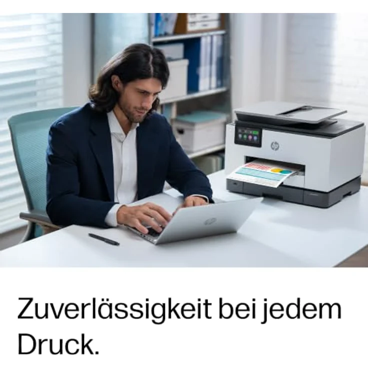 HP OfficeJet Pro 9132, All-in-One 4 in 1 Farb-Tintenstrahl-Multifunktionsdrucker grau, Duplex-Druck, HP Instant Ink-fähig, 25 ISO-Seiten/Min. – Bild 9