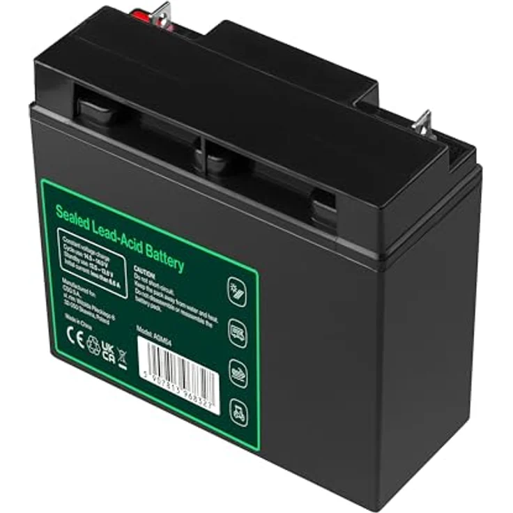 Green Cell Batterie, Bleisäure 22 Ah, Schwarz – Bild 5