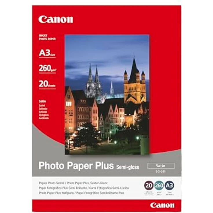 Canon Photo Paper Plus SG-201 - Seidenmattfotopapier - A3 (297 x 420 mm) - 260 g/m2 - 20 Blatt (1686B026) – Bild 2