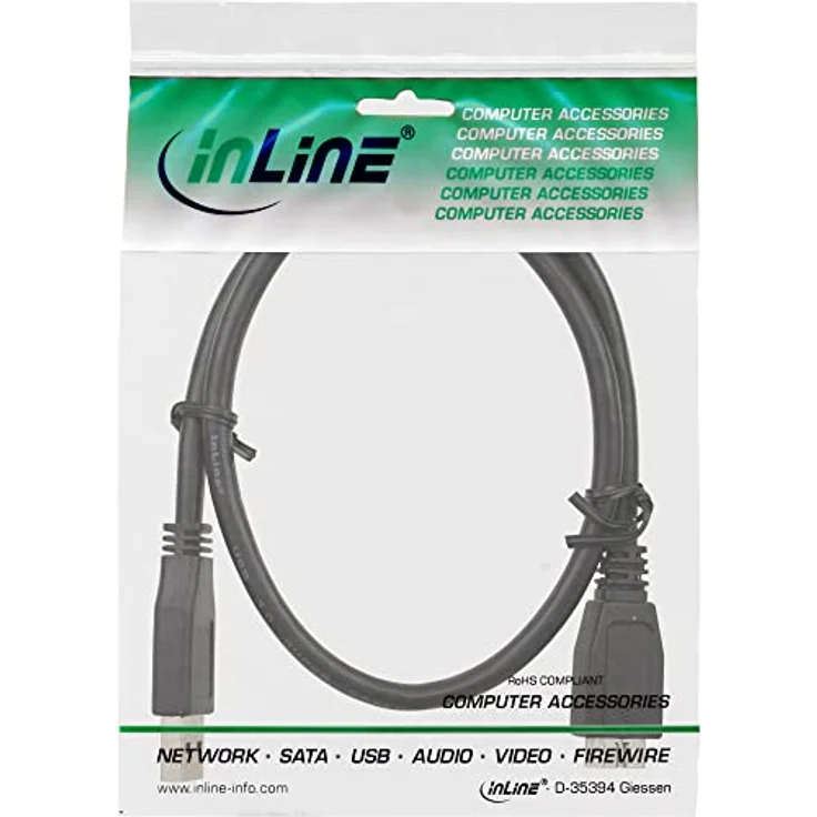 InLine 35405 USB 3.0 Kabel, A an Micro B, schwarz, 0,5m – Bild 4