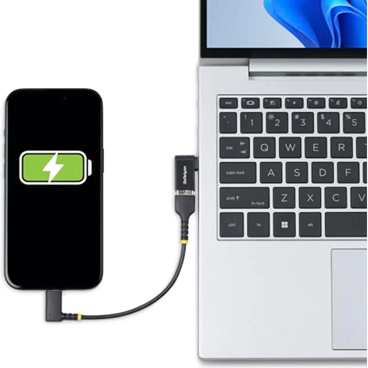 StarTech.com USB-C zu USB-A Adapter, Rechtwinklig, 5Gbps, 3A, Robustes Metallgehäuse - Thunderbolt-Kompatibel – Bild 6