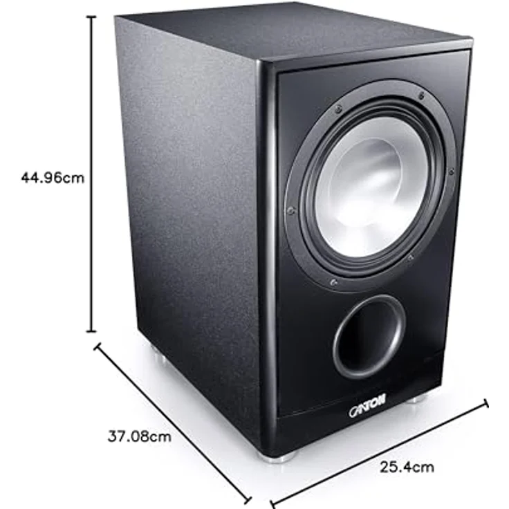 Canton AS 85.3 SC Leistungsstarke Aktiv-Subwoofer (200-280W) weiß Subwoofer - 280 Watt - weiß – Bild 6
