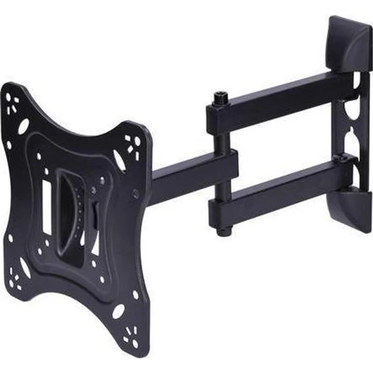 Olight 1M07 TV Wandhalterung, Schwarz, für 23-37 Zoll Geräte, maximale Tragfähigkeit 30 kg, VESA-kompatibel 75x75 bis 200x200 mm, Drehwinkel 90°, variabler Wandabstand 10-40 cm