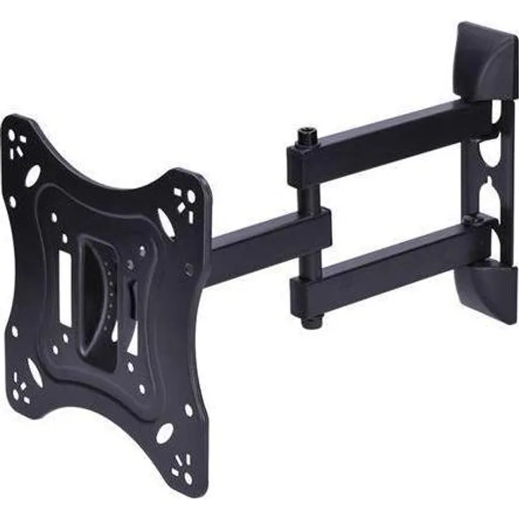 Olight 1M07 TV Wandhalterung, Schwarz, für 23-37 Zoll Geräte, maximale Tragfähigkeit 30 kg, VESA-kompatibel 75x75 bis 200x200 mm, Drehwinkel 90°, variabler Wandabstand 10-40 cm