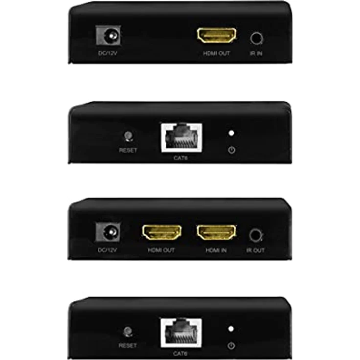 LogiLink HD0030 - HDMI-Extender/Splitter-Set Over LAN, 1x2-Port, 70m, 4K/60 Hz – Bild 3