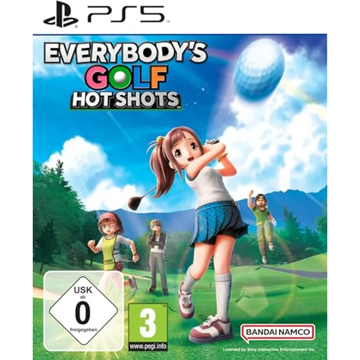 Bandai PS5 EVERYBODYS GOLF HOT SHOTS - Golfspiel mit klassischer Drei-Tasten-Schlagmechanik, Offline- und Online-Multiplayer, Verrücktes Golf Modus