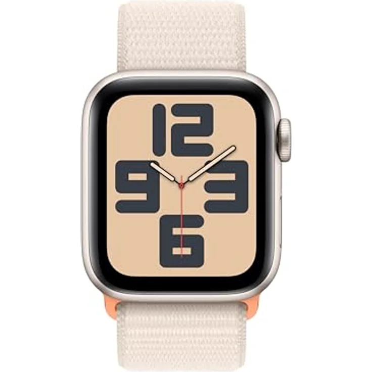 Apple Watch SE GPS (2. Generation), 40 mm, Aluminiumgehäuse Polarstern, Sportloop Polarstern – Bild 2