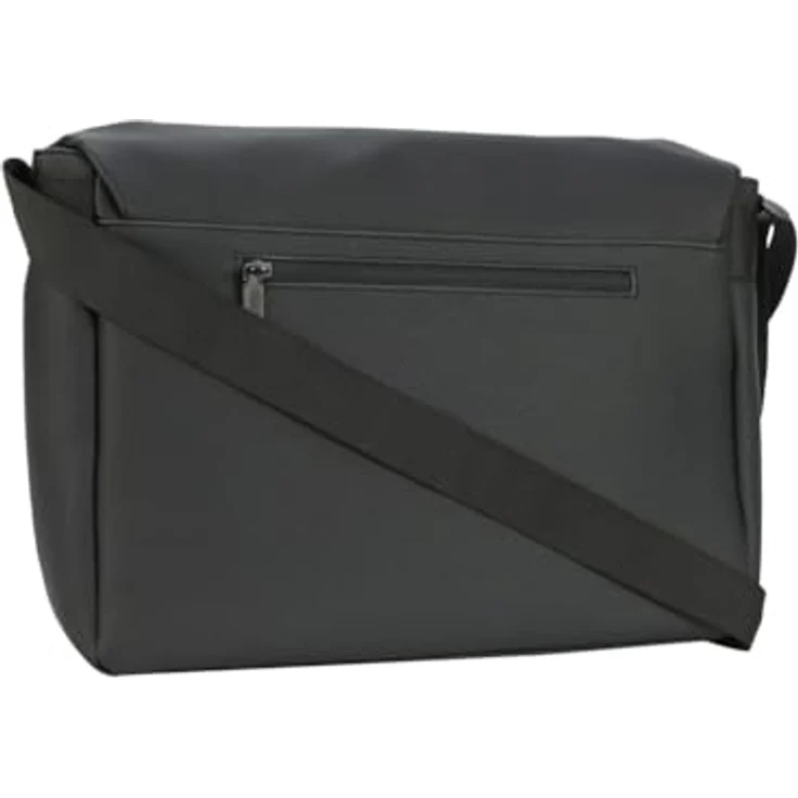Strellson Westferry Dorian, Umhängetasche aus strukturiertem Kunstleder, Schwarz, mit Laptopfach 43 x 12 x 29 cm – Bild 4