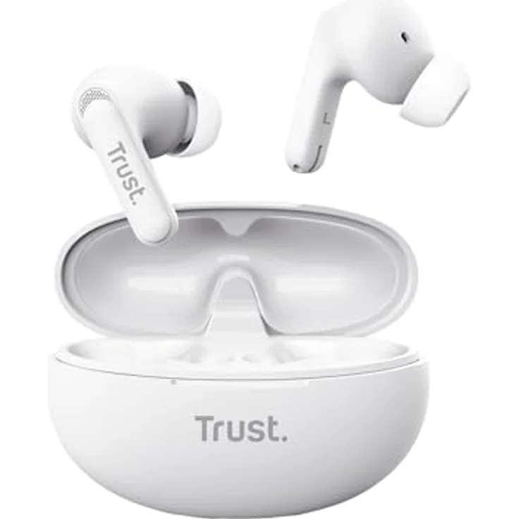 Trust YAVI BT ENC EARBUDS WHITE, Kabellose Bluetooth-Ohrstöpsel mit Geräuschunterdrückung, Weiss – Bild 10