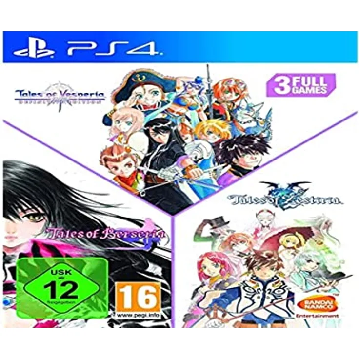 BANDAI NAMCO Entertainment 225644 Tales of Vesperia + Tales of Berseria + Tales of Zestiria Compilation, Schwarz