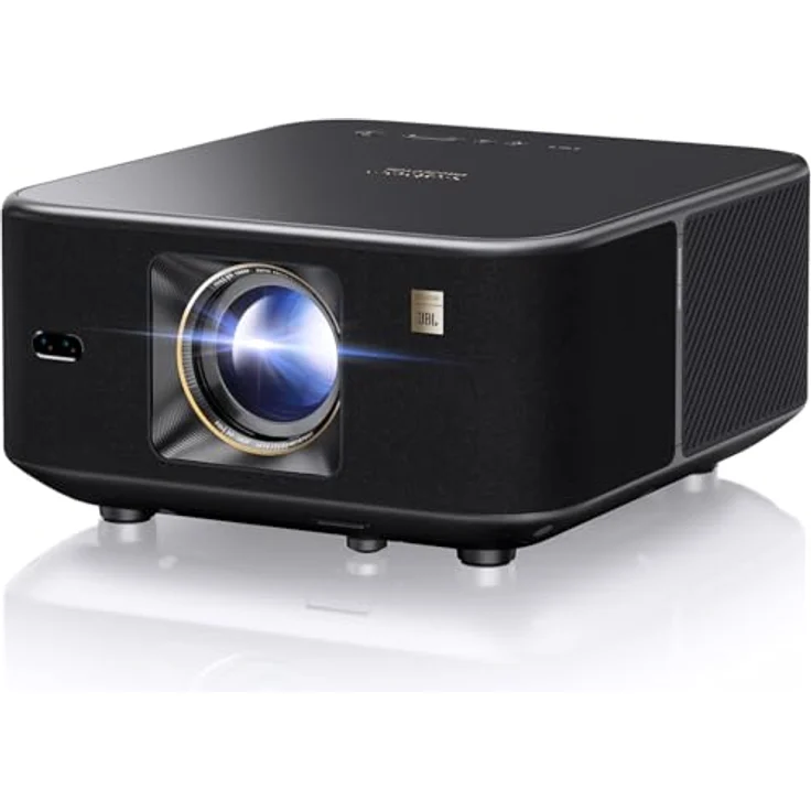 Yaber PROJECTOR K3 Smart Beamer Schwarz mit 1600 ANSI, Google TV & Sound by JBL, WiFi 6 & Bluetooth, Auto-Bildeinstellung, Netflix & 7000+ Apps – Bild 1