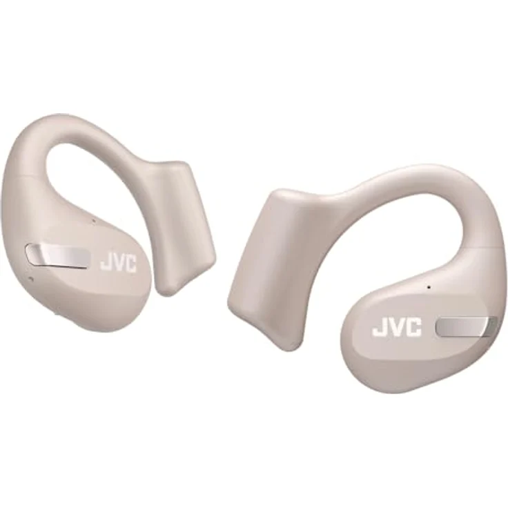 JVC Nearphones HA-NP50T-C, True Wireless Earbuds, Open Ear Design, Active Noise Reduction, Multi-Point, IPX4, Mikrofon-Muting, 38 Std. Laufzeit, BT 5.3, (Sand Beige) – Bild 1