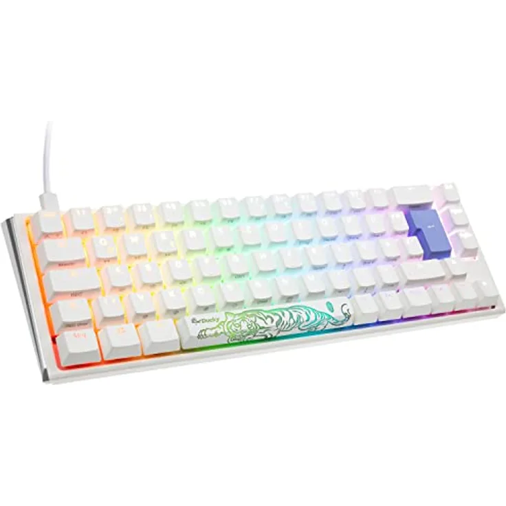 Ducky One 3 Classic Mechanische Tastatur - Mechanical Keyboard - Tastatur Gaming Mechanisch - Gaming Keyboard Mechanical - Mechanische Gaming Tastatur SF-Format 65% - MX-Speed-Silver