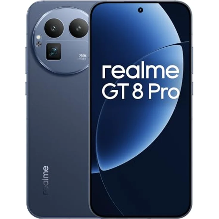 realme GT 8 Pro RMX5210, Smartphone mit 16GB RAM, 512GB Speicher, 200MP Kamera, Urban Blue, NFC – Bild 1