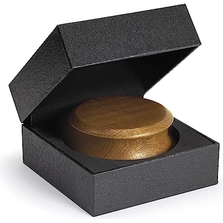 Dynavox Plattenspieler-Stabilizer PST-300W, Schallplatten-Auflagegewicht mit Echtholz-Gehäuse, 300g, Sapelliholz – Bild 5