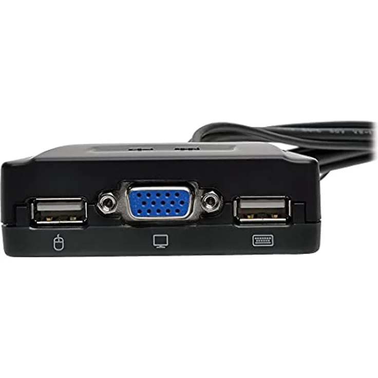TrippLite by Eaton 2-Port USB/VGA Kabel KVM-Switch mit Kabeln und USB-Peripherie-Freigabe – Bild 2