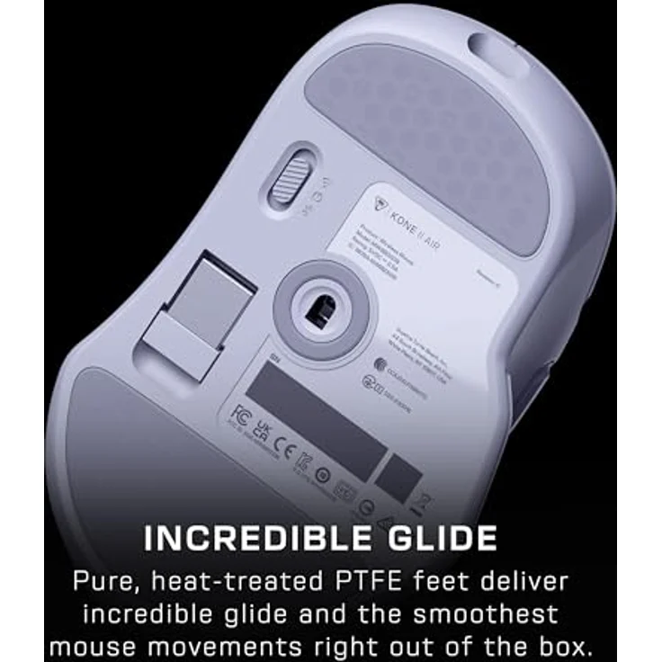 Turtle Beach Kone II Air Kabellose RGB-Gaming-Maus, 350-Stunden-Akku, 26K DPI Sensor, 21 programmierbare Funktionen, Weiß – Bild 5