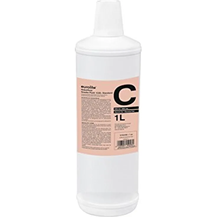 Eurolite Smoke Fluid -C2D- Standard 1 Liter | Nebelfluid für Nebelmaschinen | Mittlere Dichte und lange Standzeit | Made in Germany | Geruchsneutral auf Wasserbasis | Biologisch abbaubar