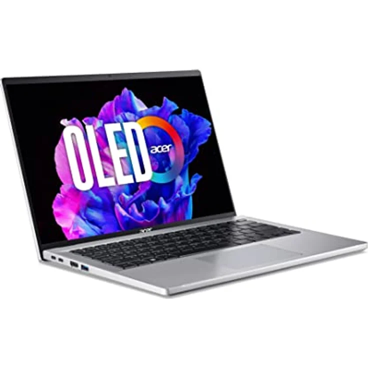 Acer Swift Go (SFG14-71-582W) Ultrabook/Laptop | 14" WQ2.8K OLED Display | Intel Core i5-13500H | 16 GB RAM | 512 GB SSD | Intel Iris Xe Grafik | Windows 11 | QWERTZ Tastatur | Silber – Bild 3