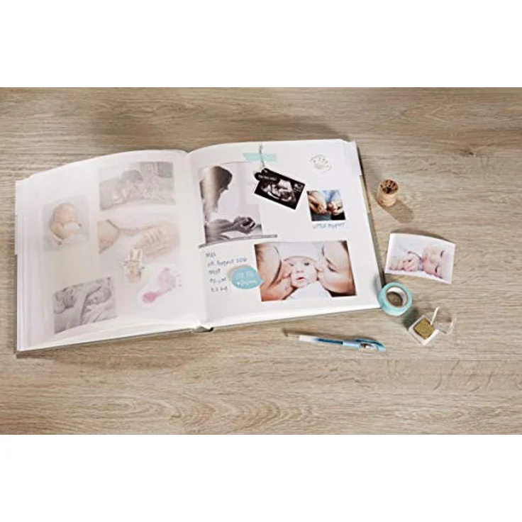 Walther Design Fotoalbum hellblau, 26 x 25 cm Spiralalbum mit Cover-Ausstanzung, Fun SA-108-BL – Bild 5