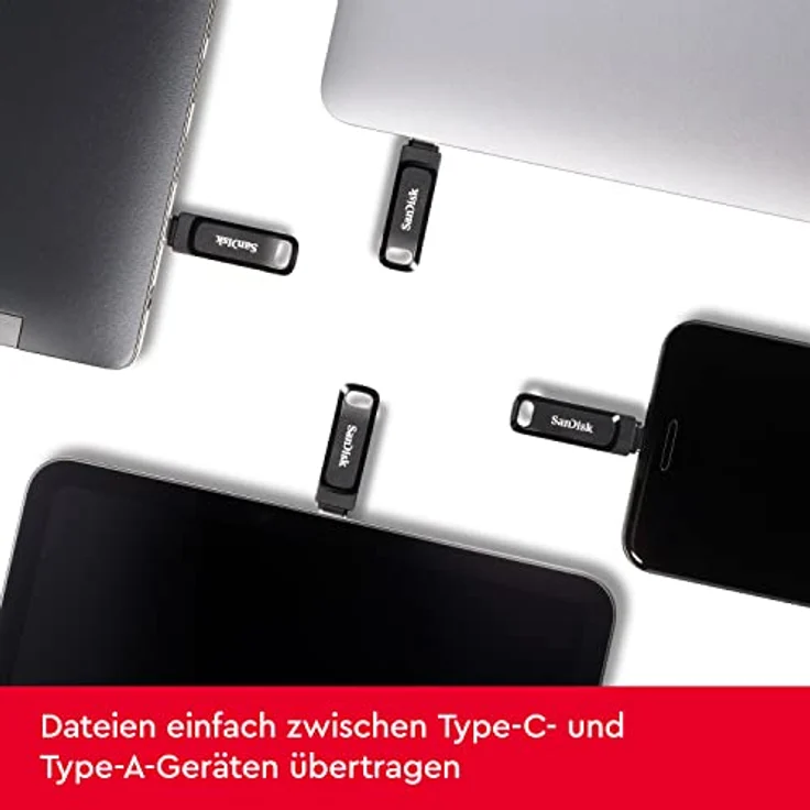 SanDisk Ultra 32 GB Dual Drive Go USB Typ C-Flash-Laufwerk – Bild 2
