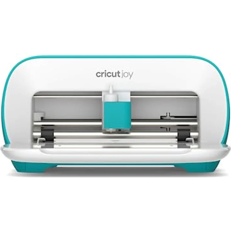 Cricut Joy, Elektronische Schneide- und Zeichenmaschine, Max. Schnittbreite 11,4 cm, Max. Schnittlänge 16,5 cm, Blau-Weiß, Bluetooth, für Android und iOS – Bild 1