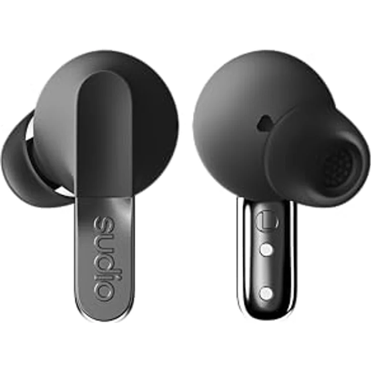 Sudio N3 Pro Black, Kabellose Kopfhörer mit aktiver Geräuschunterdrückung und IPX4 Wasserbeständigkeit, Schwarz – Bild 1