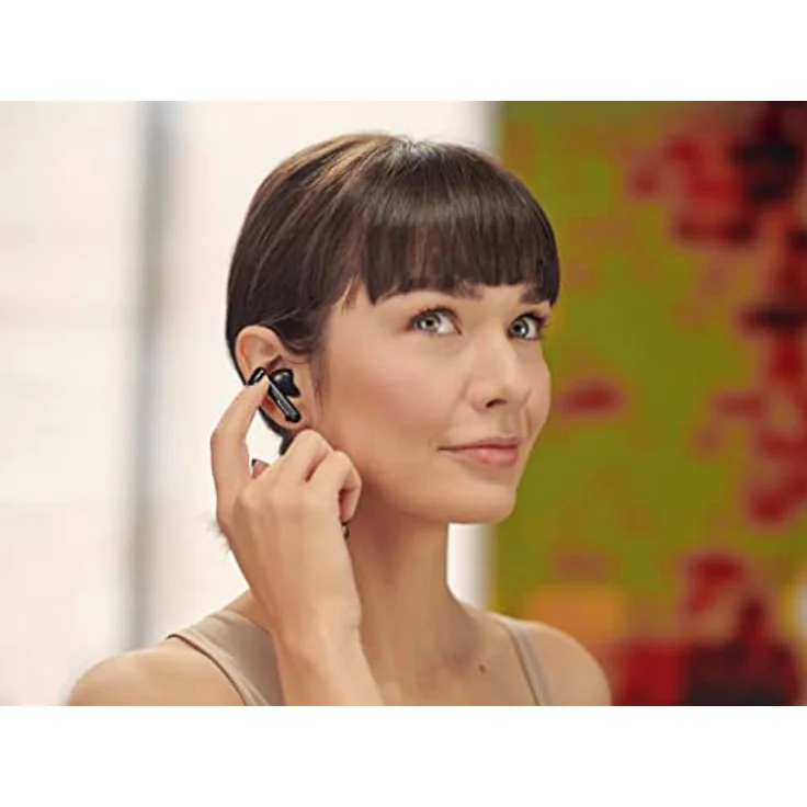 Panasonic RZ-B110WDE-K Kabellose Ohrhörer, 5.3 Bluetooth, Bequeme In-Ear-Ohrhörer, Kopfhörer mit integriertem Mikrofon, XBS, bis zu 26 Stunden Wiedergabe mit Ladebox, Schwarz – Bild 4