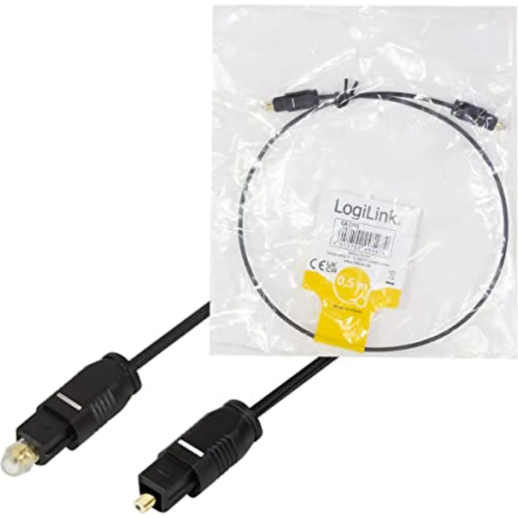 LogiLink Toslink Kabel - bietet beste Tonqulität für Ihre Soundbar, das Heimkino, HiFi Anlage, Spielkonsole, etc. in 0,5 m – Bild 6