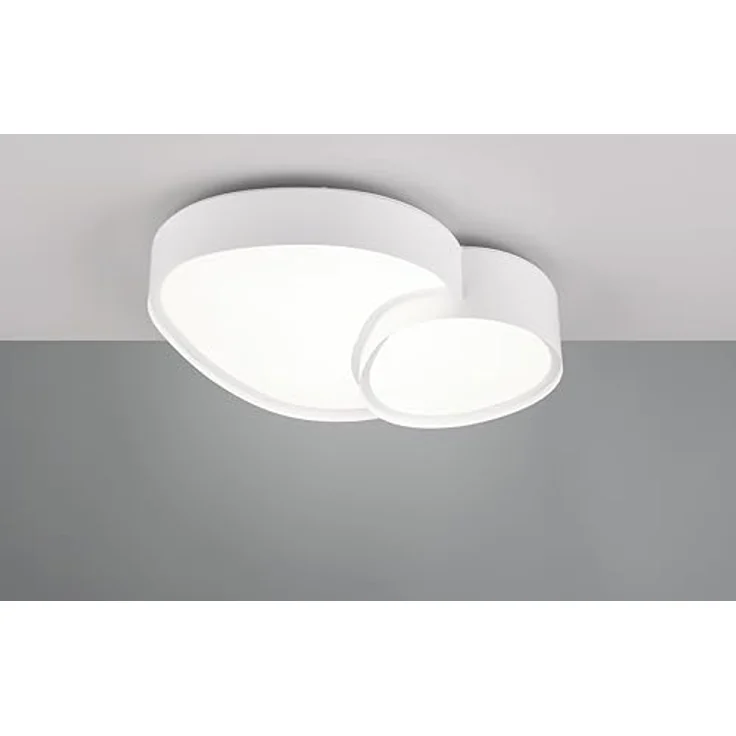 Trio Leuchten Deckenleuchte Rise 647510231, Metall Weiß matt, inkl. 21 Watt LED, Fernbedienung, Dimmbar, Lichtfarbe einstellbar – Bild 3