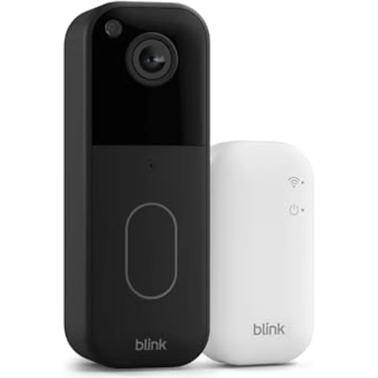 Blink Videotürklingel (System) | HD Kopf-bis-Fuß-Aufnahme, 2 Jahre Batterielaufzeit, IP-65, Alexa-kompatibel, Sync-Basismodul inklusive (Schwarz) – Bild 1