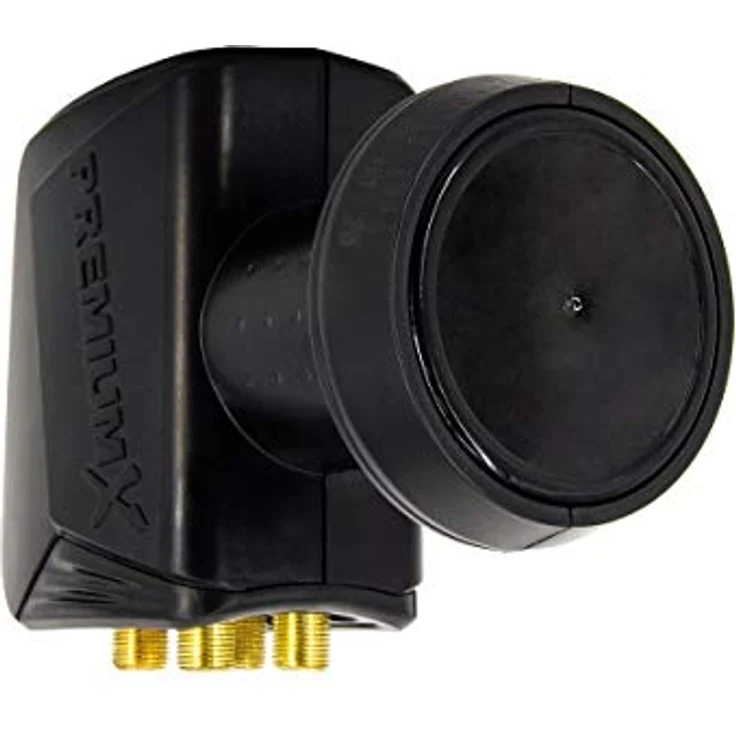 PremiumX SAT Anlage 80cm Antenne, Quad LNB mit 50m Kabel und 8x F-Stecker, anthrazit, Full HD Empfang – Bild 5