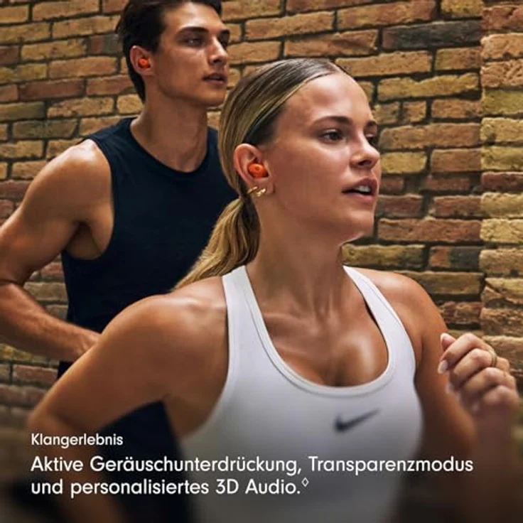 Beats Powerbeats Fit, Kabellose In-Ear-Kopfhörer mit ANC, 30 Stunden Akkulaufzeit, spritzwasserfest, orange – Bild 5