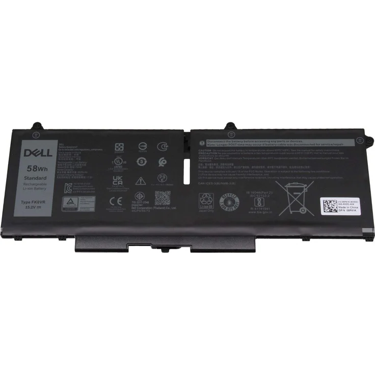 Dell PX0GF Laptop-Batterie, 3625 mAh, 58 Wh, Lithium-Ion, 15,2 V, Schwarz